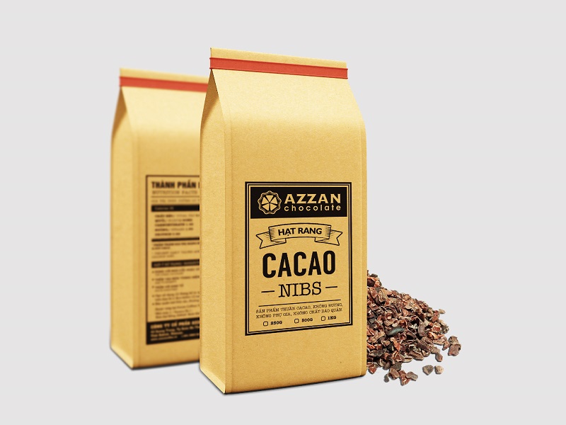 cacao nibs - hạt cacao rang vỡ nguyên chất